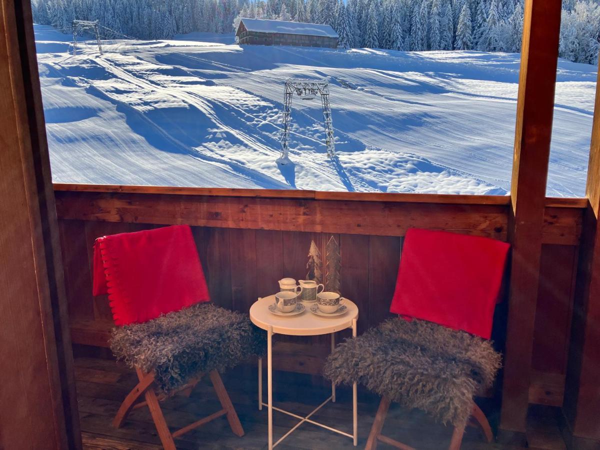 Ferienwohnung Bergblick Am Rande Der Wildnis Sibratsgfäll Exterior foto